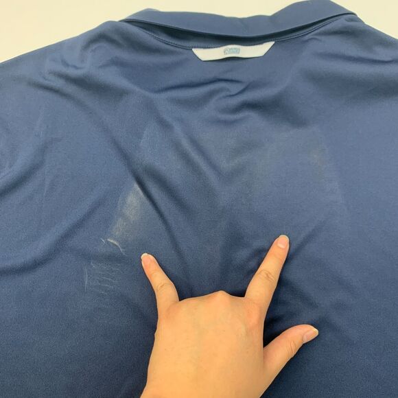 Nike LA Rams Polo Shirt Mens XXL 2XL Navy Blue Dri Fit NFL OnField Performance * - Picture 11 of 15